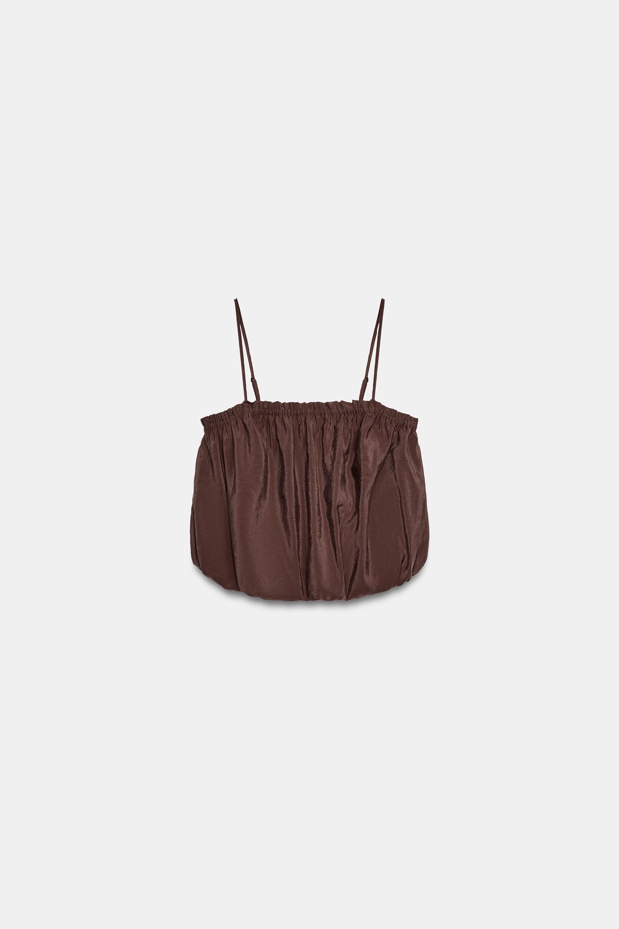 バルーントップス - ブラウン | ZARA Japan / 日本