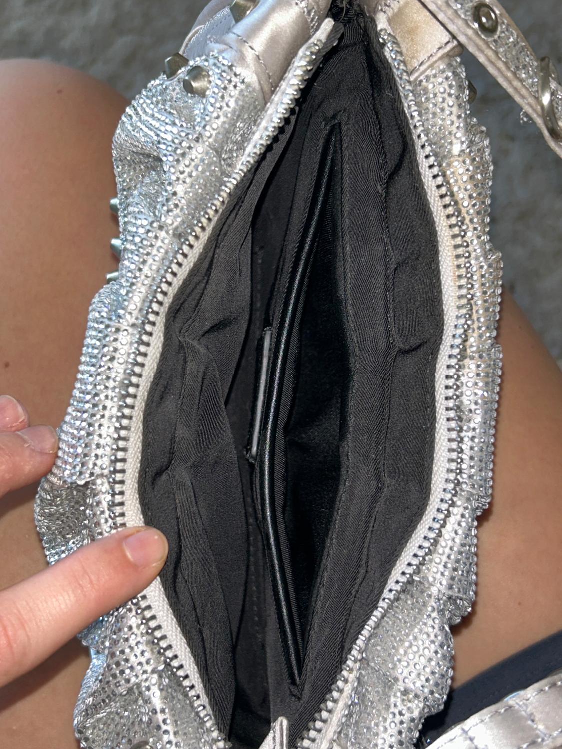 STUDDED RHINESTONE SHOULDER BAG - Image 6