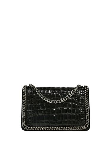 CROSSBODY BAG WITH EMBOSSED CHAIN