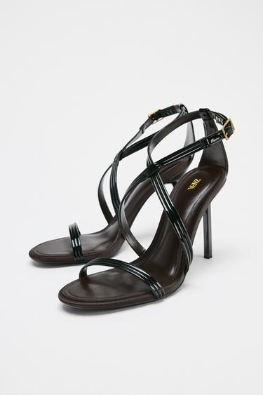 SANDALES À TALONS HAUTS - Noir de Zara - Image 1