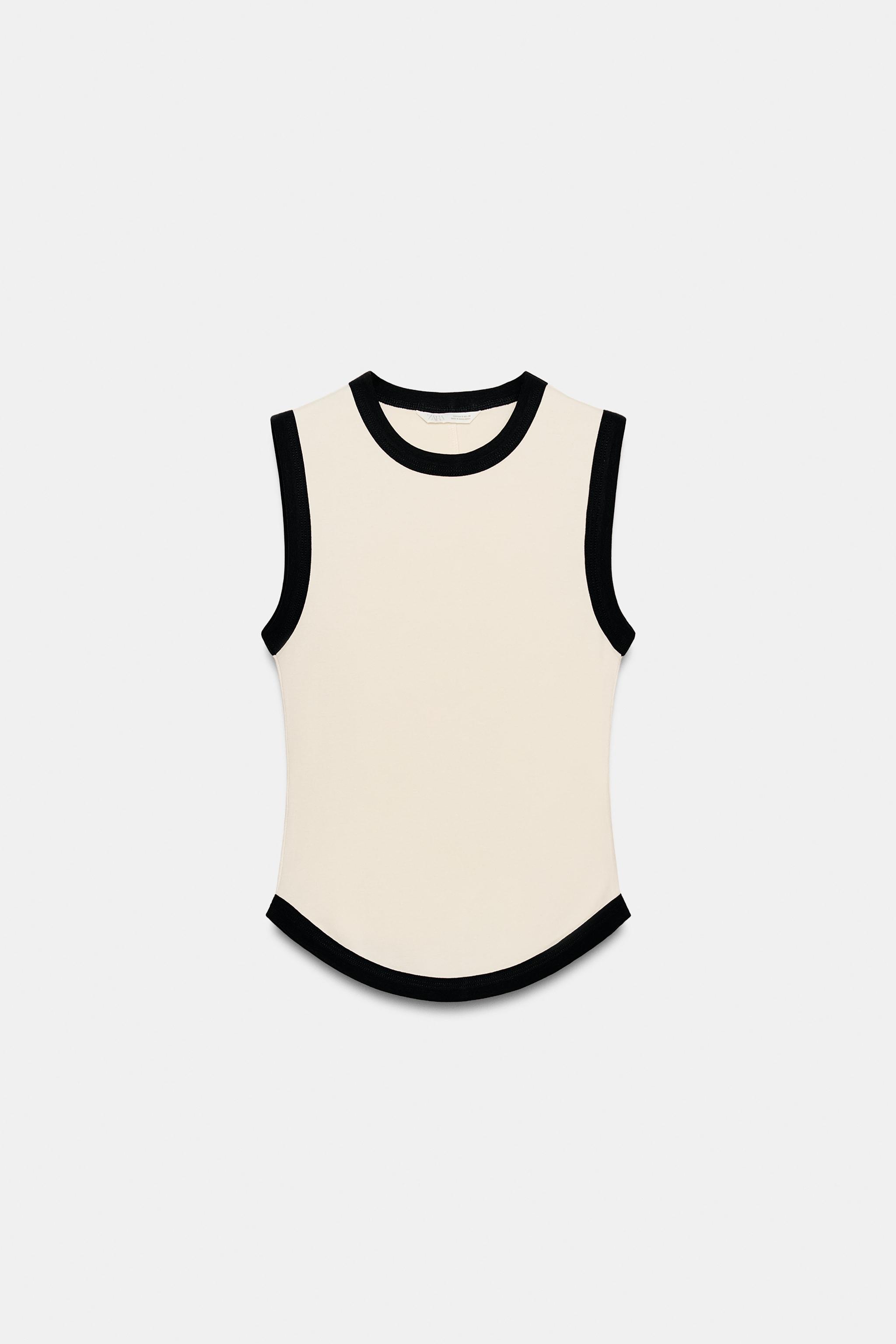 KONTRAST BİYELİ T-SHIRT - Görsel 5