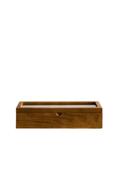 WOODEN WATCH BOX - Brown by Zara