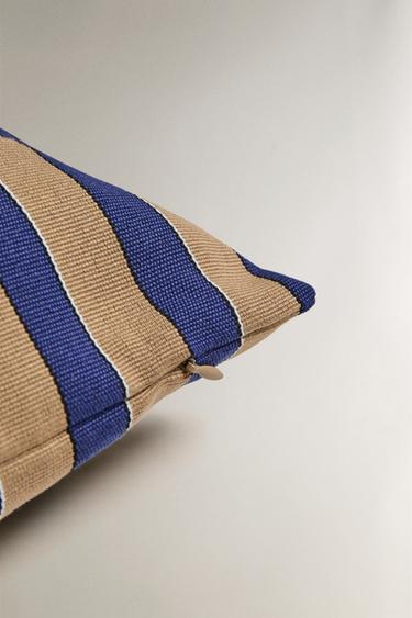 STRIPED CUSHION COVER - Blue by Zara - Image 3