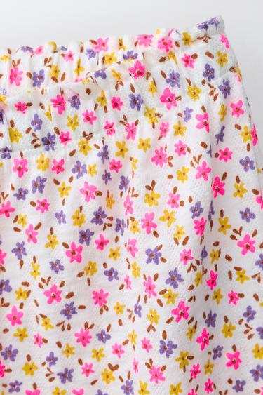 FLORAL TEXTURED TROUSERS - Multicoloured by Zara - Image 2