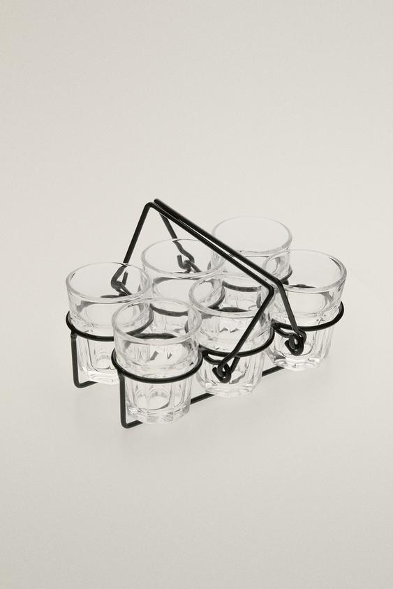 ENSEMBLE VERRES À SHOT EN VERRE POUR NOËL - Vert de Zara - Image 1