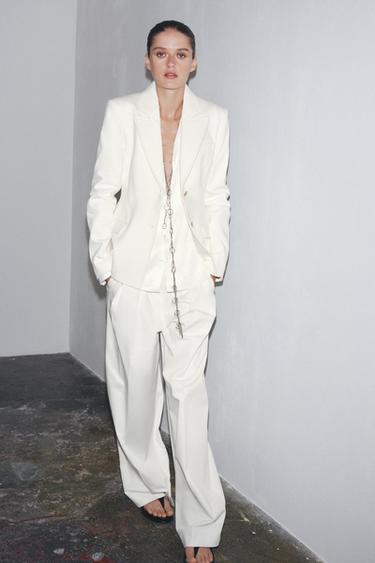 ZW COLLECTION OVERSIZE POCKET SHIRT - Oyster-white by Zara - Image 5