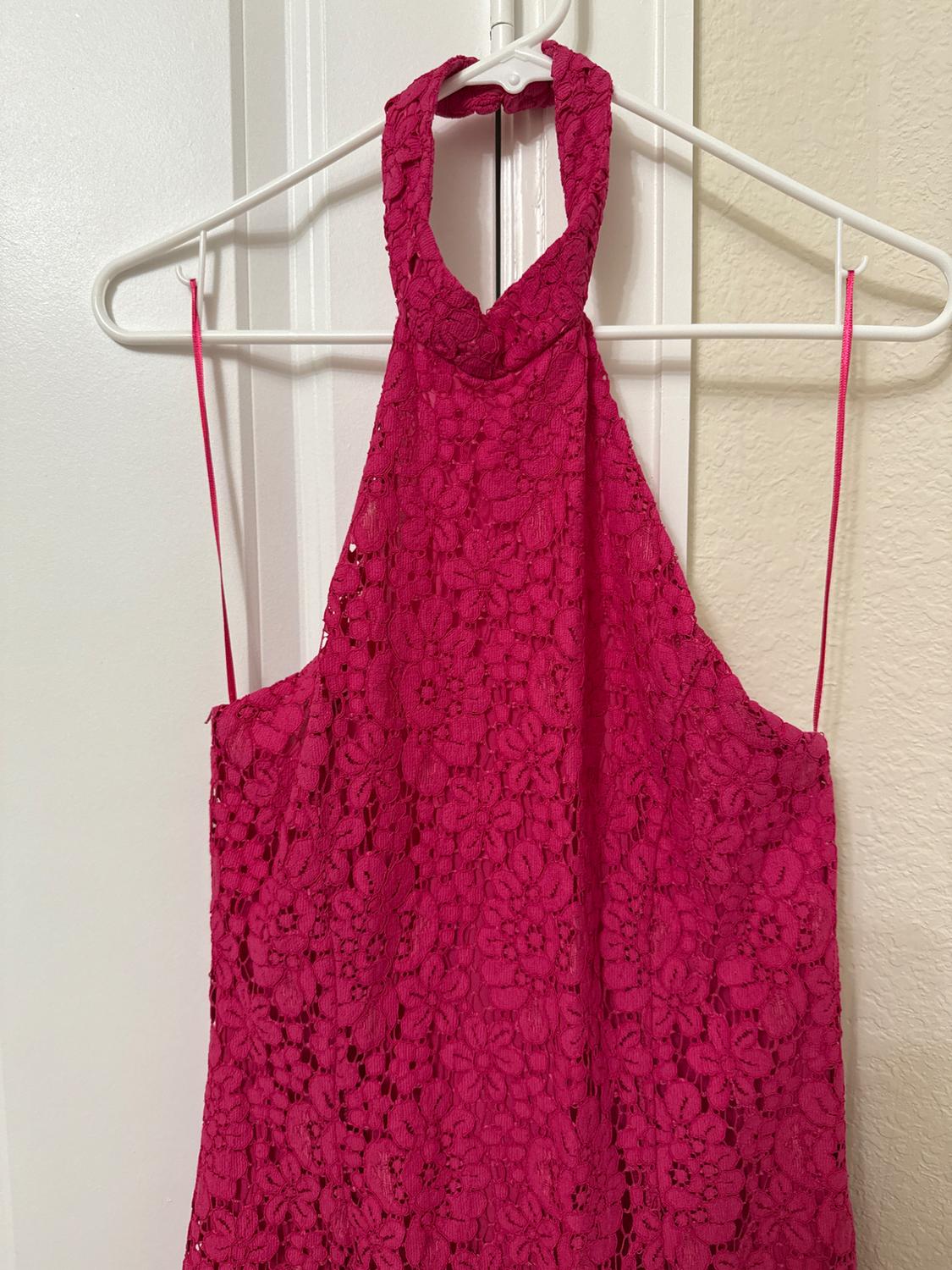 LACE HALTER DRESS - Image 3