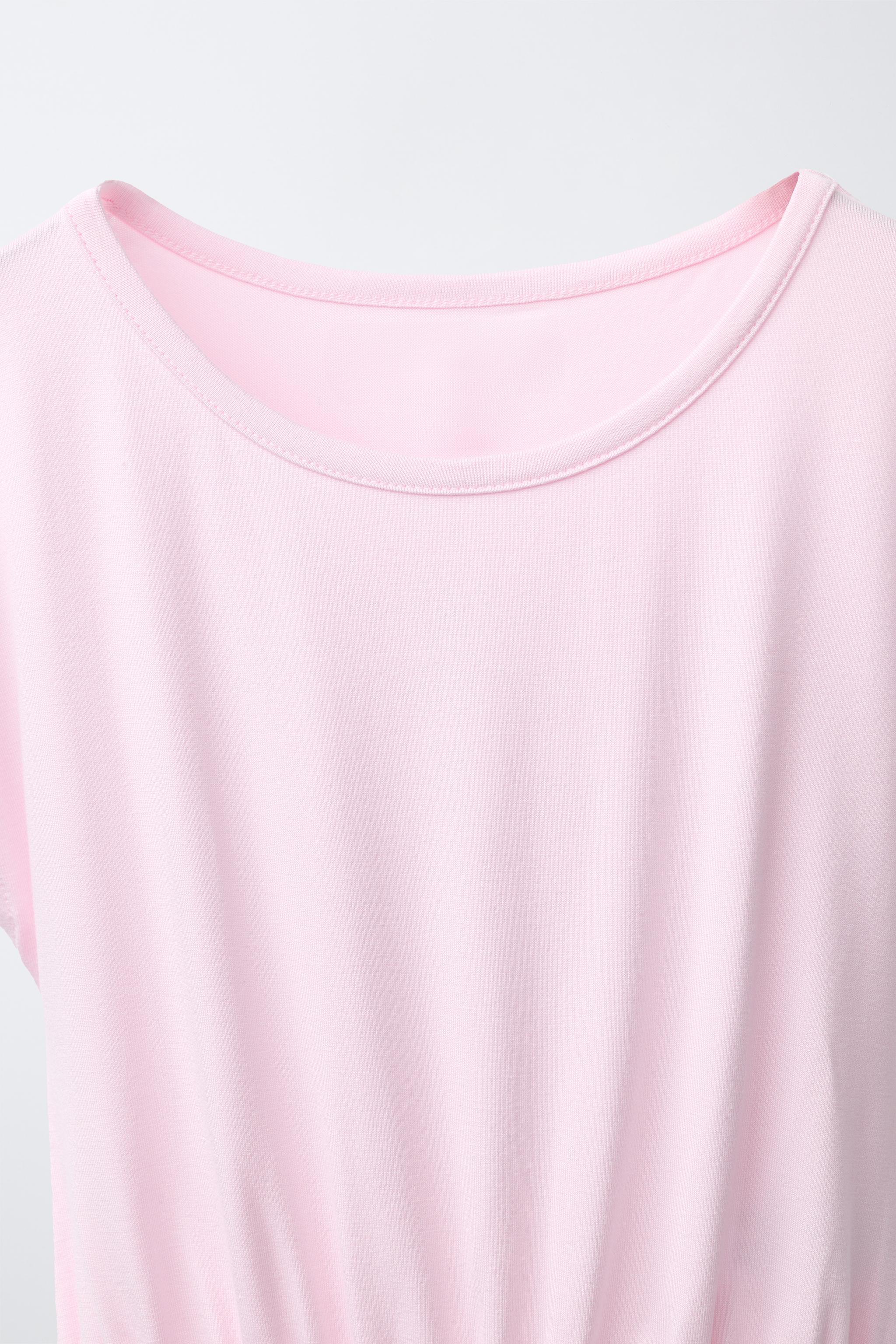 FLOWING T-SHIRT WITH WAISTBAND