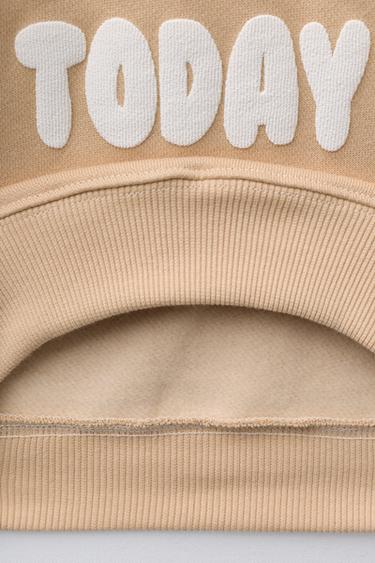 BEAR PRINT SWEATSHIRT - Biscuit by Zara - Image 3