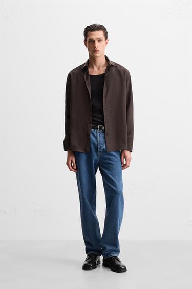 Zara STRAIGHT FIT JEANS - Mid-blue - Image 0