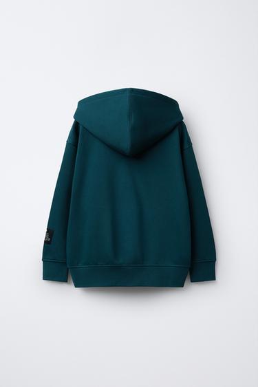 NUMBER JOGGING HOODIE - Bottle green by Zara - Image 1