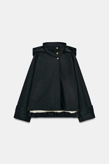 CAZADORA CRUZADA ZW COLLECTION - Marino oscuro de Zara - Imagen 0
