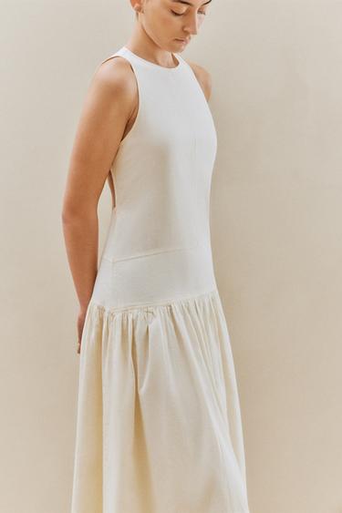 LONG BEACH DRESS - Ecru by Zara - Image 4