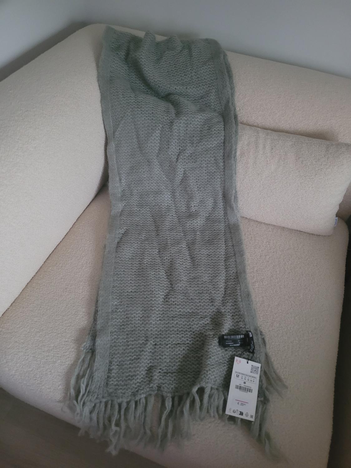 OPEN KNIT ALPACA BLEND SCARF - Image 2