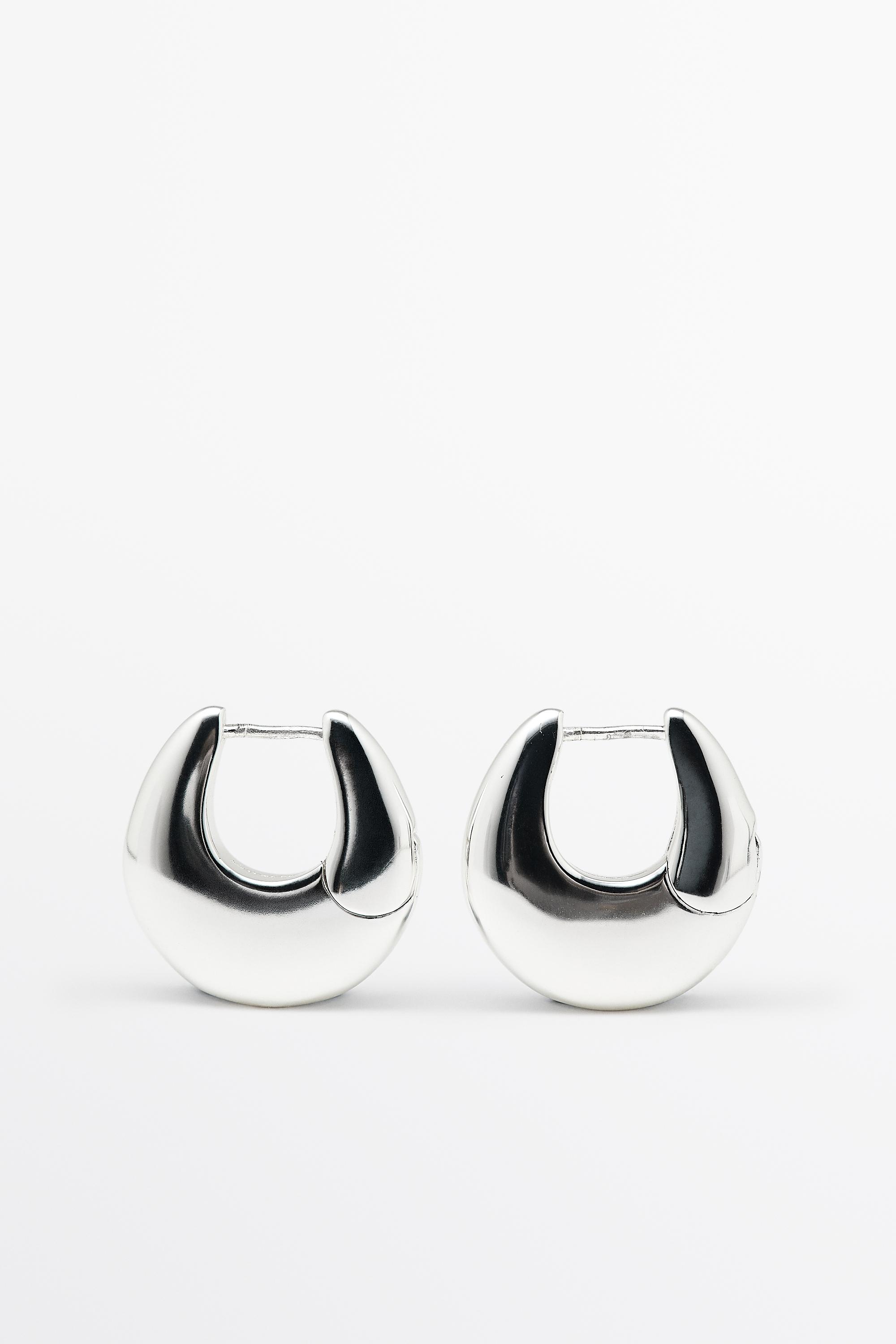 XS oval hoop earrings