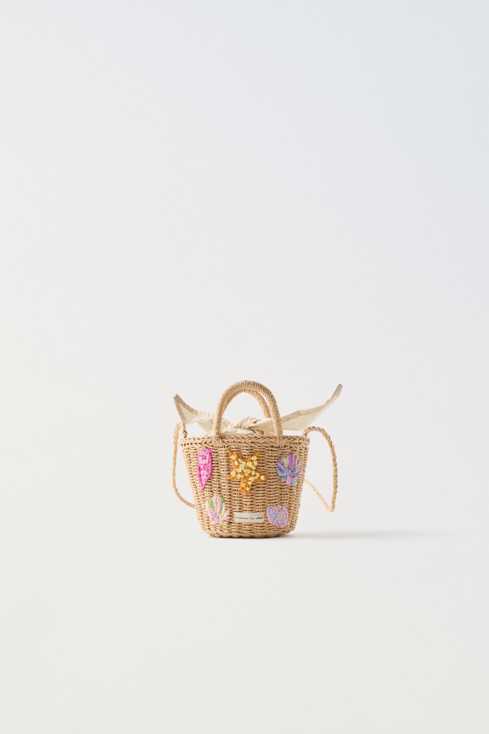 EMBROIDERED BASKET Multicolor ZARA United States