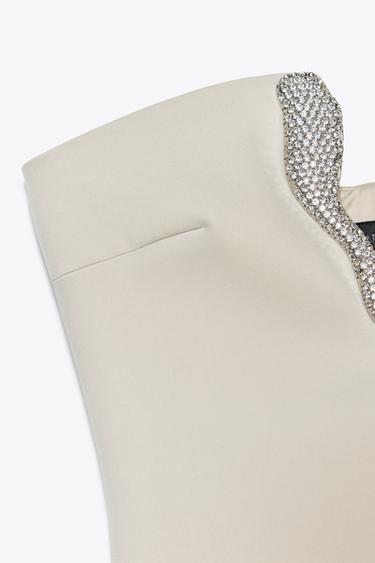 JEWEL MINI DRESS - Light khaki by Zara - Image 5