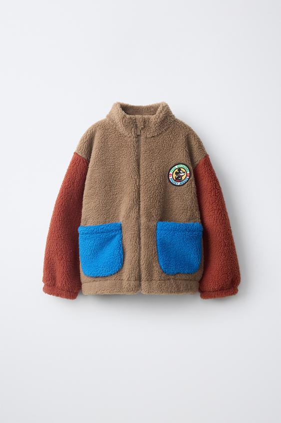 CAZADORA BORREGUILLO COLORBLOCK MICKEY MOUSE © DISNEY - Tostado de Zara - Imagen 0