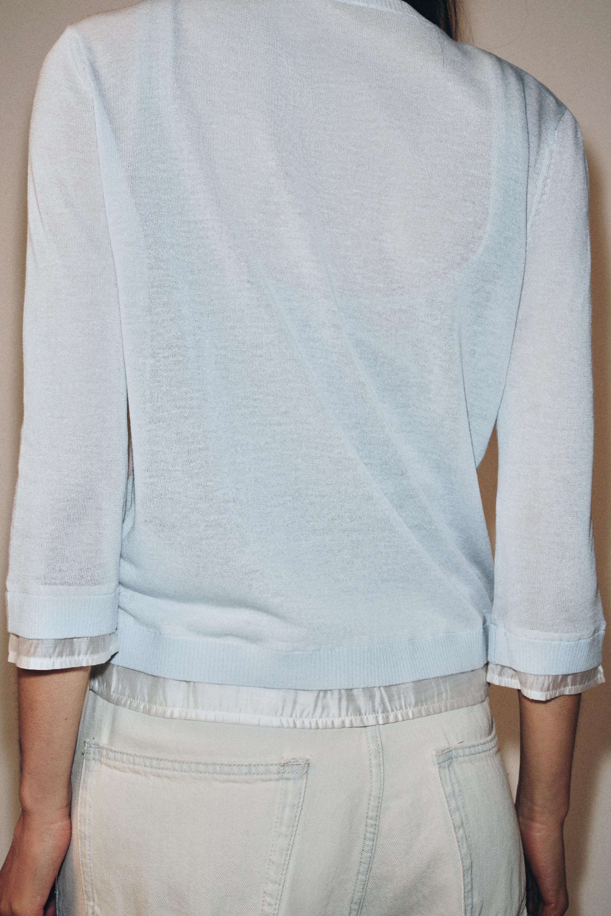 COMBINATION KNIT JACKET