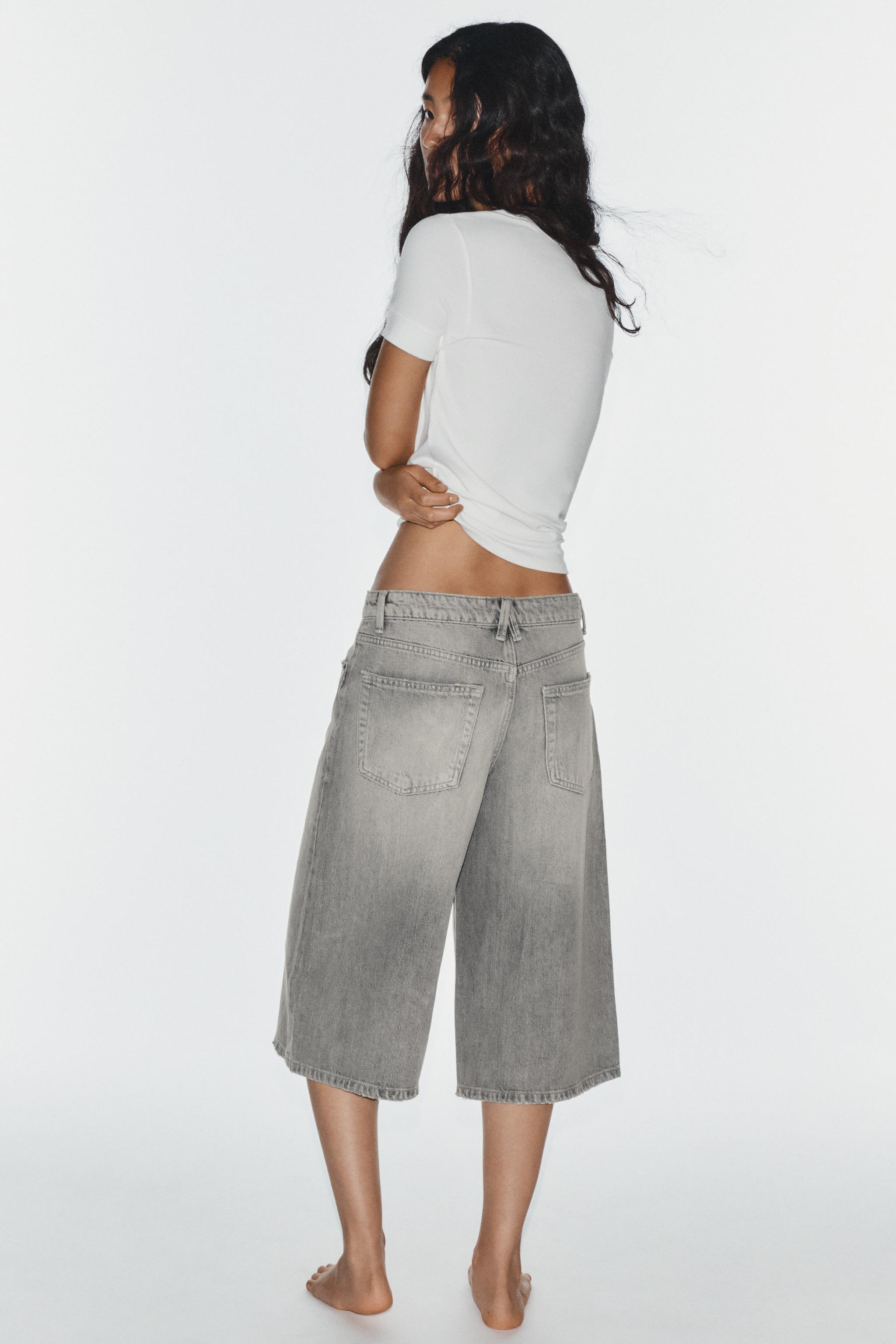 TRF BAGGY DENIM JORTS - thumbnail 6