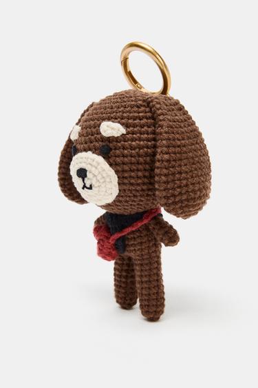 PUPPY CHARM KEYRING - Brown by Zara - Image 3