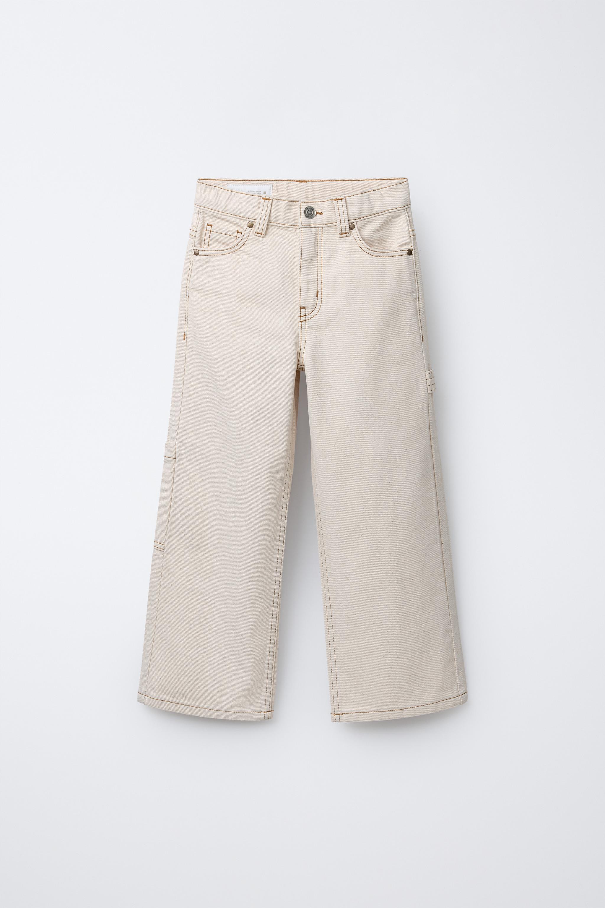 PANTALON CARPENTER ECRU SURPIQÛRES