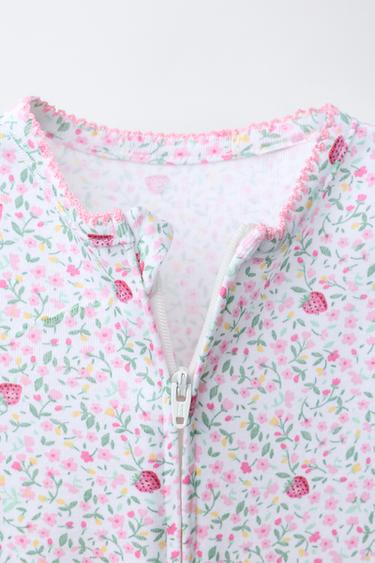 TWO-PACK OF FLORAL ALL-IN-ONE SLEEPSUITS - Pink by Zara - Image 3