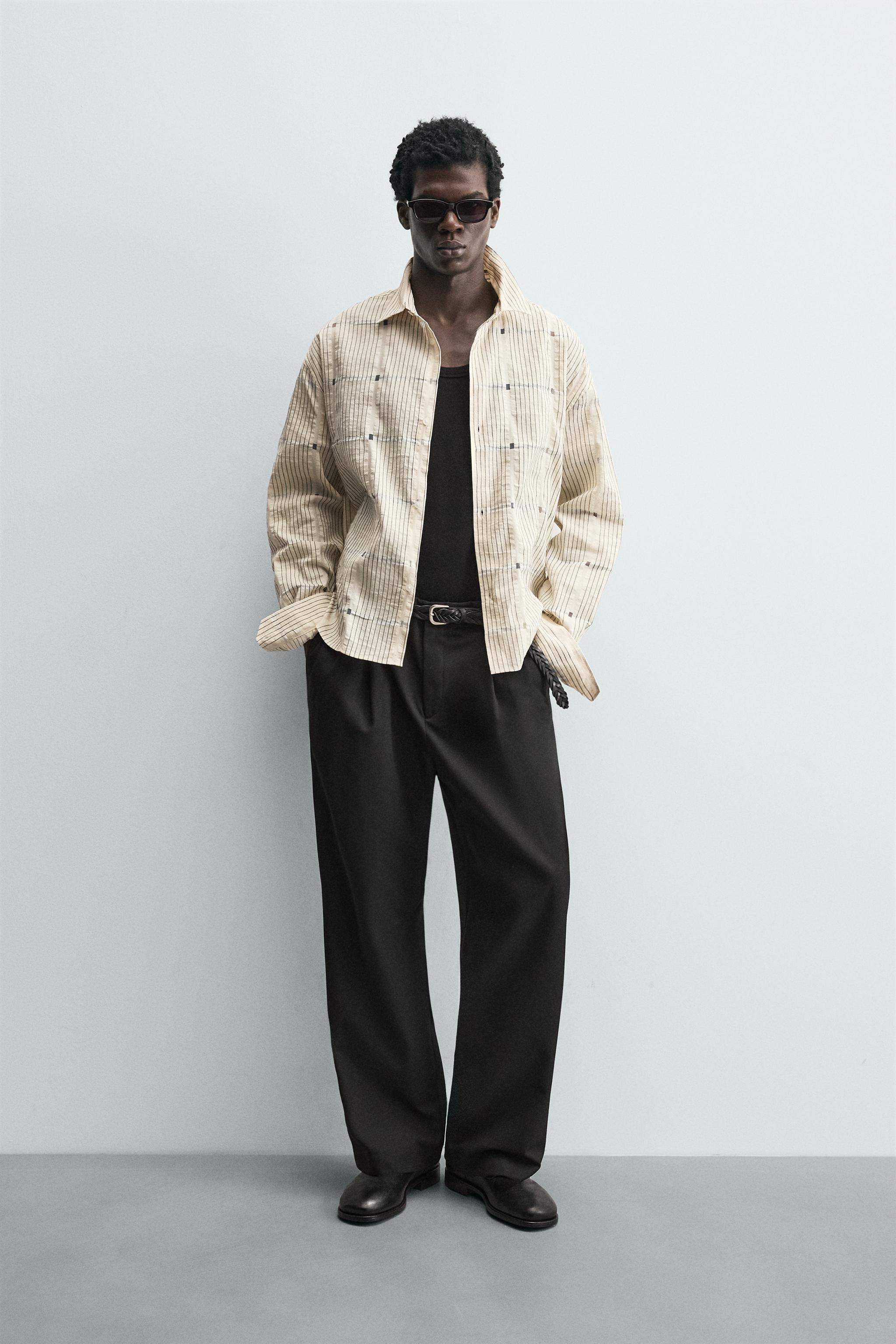 STRIPED TEXTURED SHIRT - Stripes | ZARA South Africa