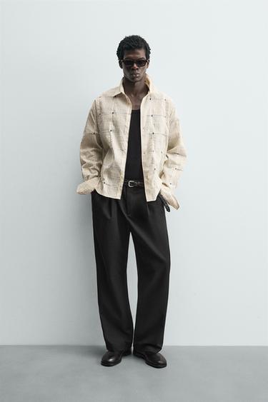 STRIPED TEXTURED SHIRT - Stripes by Zara - Image 0