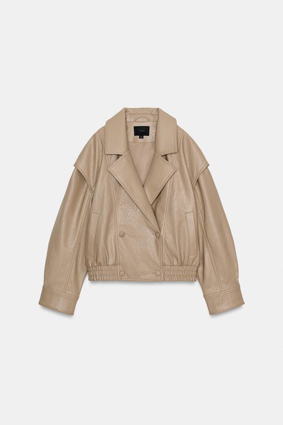VESTE BOMBER EN MATIÈRE SYNTHÉTIQUE - Pierre de Zara - Image 6
