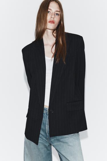 BLAZER RAYA DIPLOMÁTAICA BOLSILLOS - Marino de Zara
