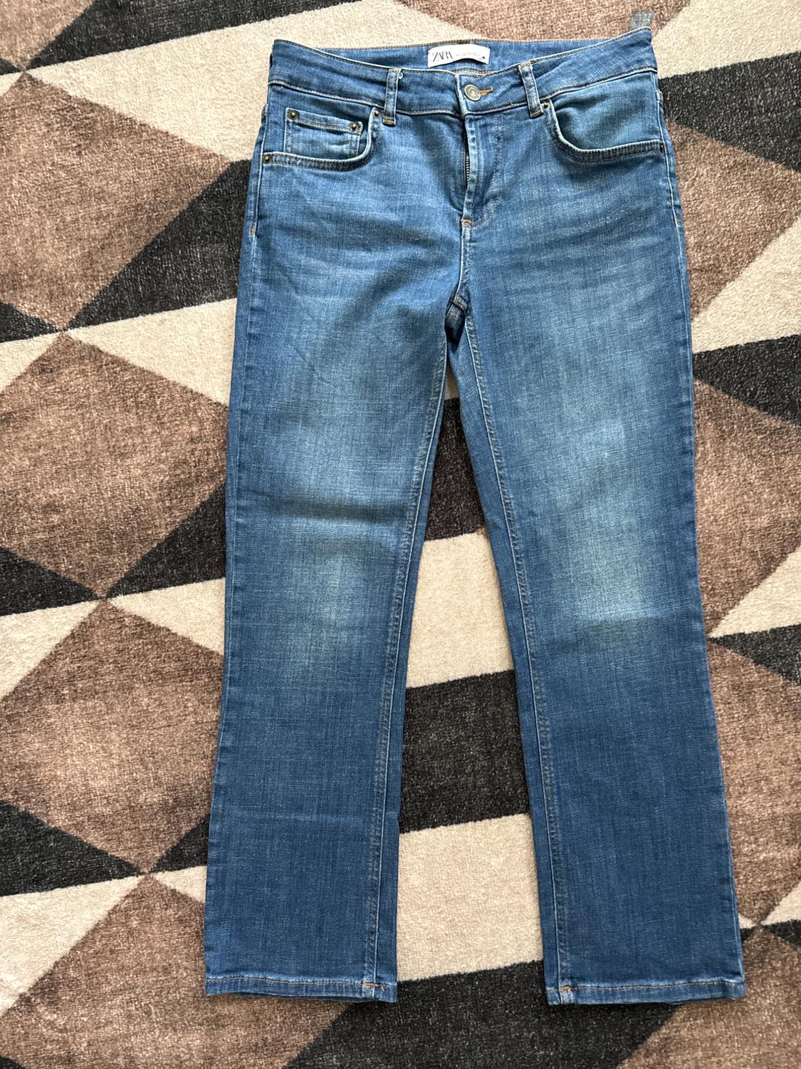 ZW FLARE LOW-RISE CROPPED JEANS - Image 2