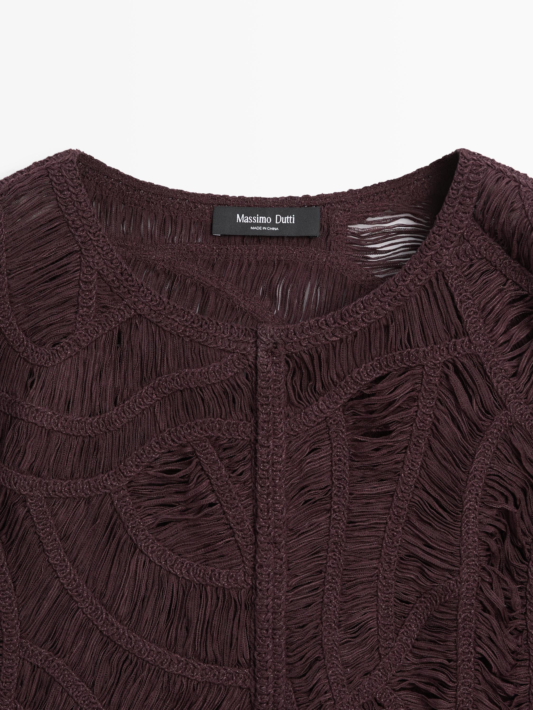 Crochet knit vest