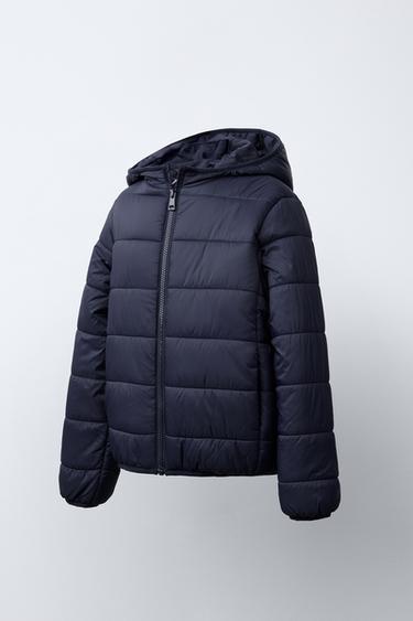 DOUDOUNE ULTRALÉGÈRE À CAPUCHE - Bleu nuit de Zara - Image 1