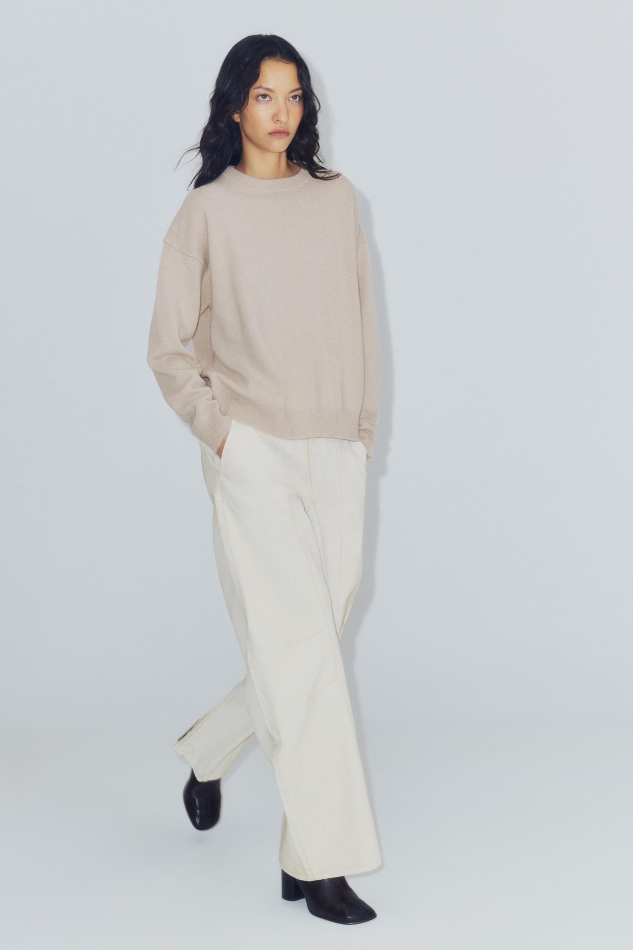 ДЖИНСЫ WIDE LEG СО СРЕДНЕЙ ПОСАДКОЙ — ZW COLLECTION