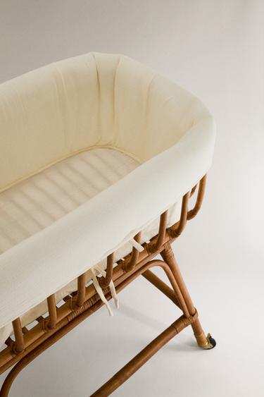 RATTAN MINI COT - Light beige by Zara - Image 2