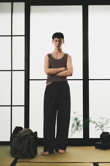 ORIGINS FLECKED KNIT VEST - Aged gold by Zara