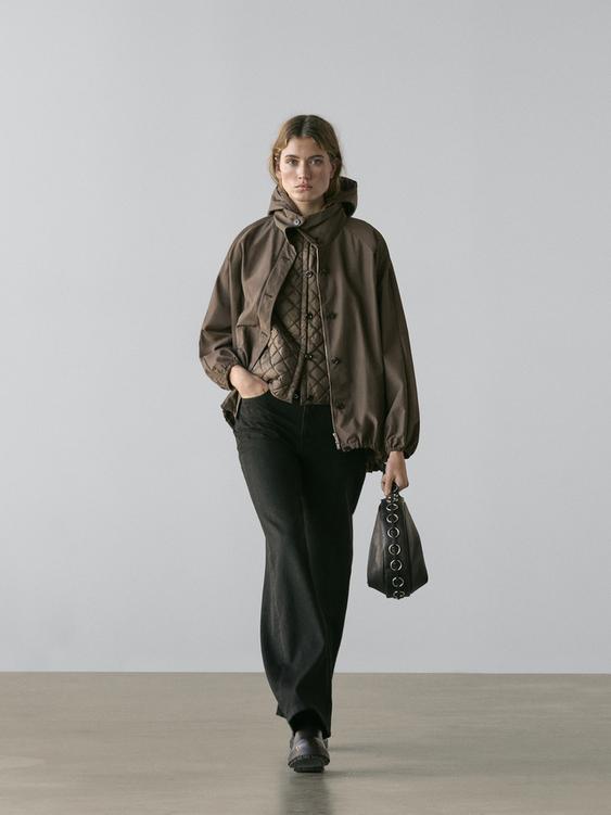 Parka with puff detail from Zara - $290