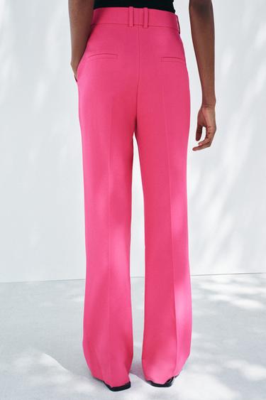 PANTALON ÉVASÉ COLLECTION ZW - Fuchsia de Zara - Image 2