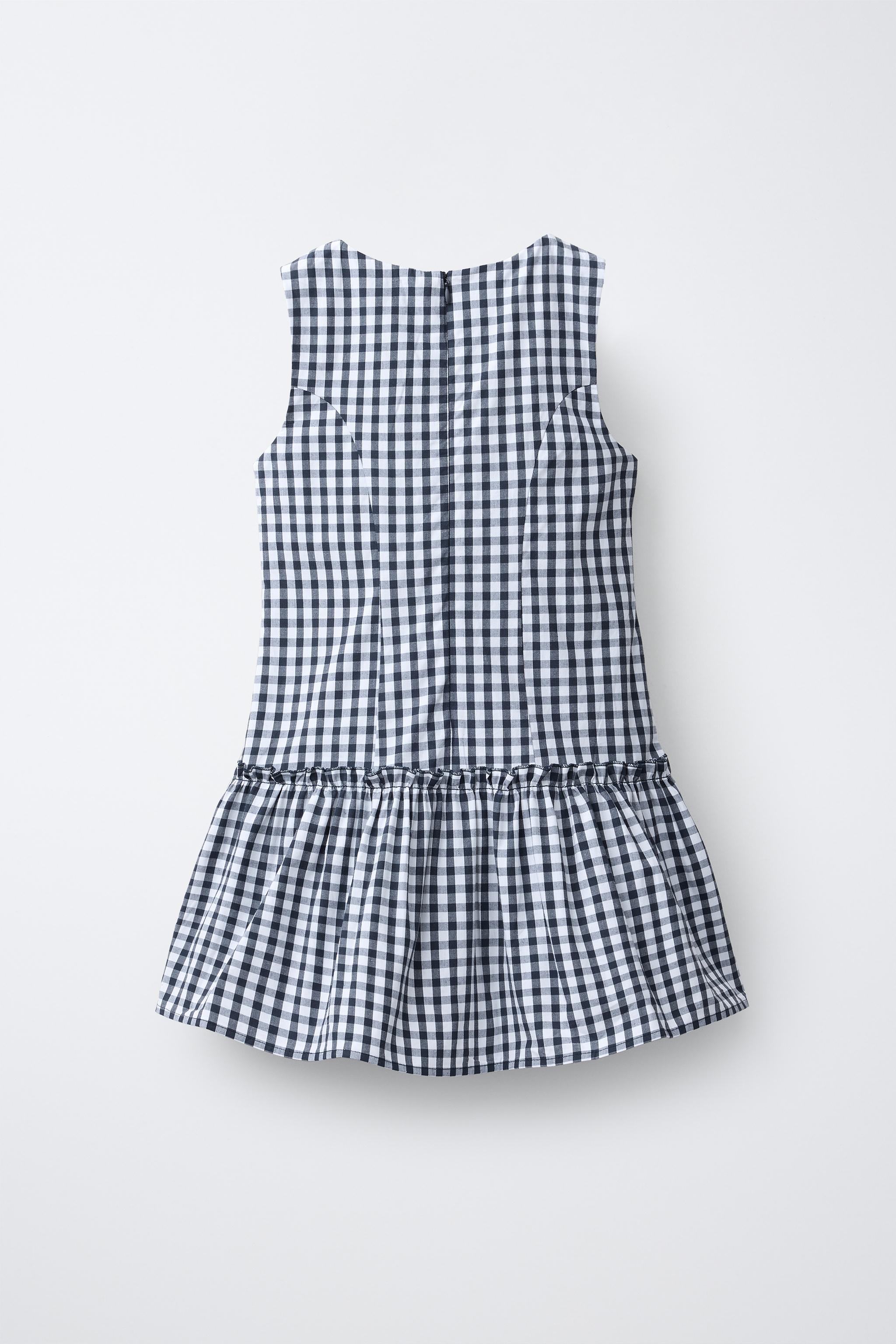 PLAID PRINT DRESS