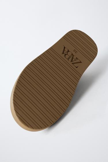 FAUX FUR ANKLE BOOTS - Brown by Zara - Image 7