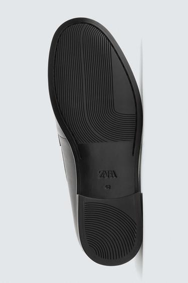 LEATHER PENNY LOAFERS - Black by Zara - Image 6