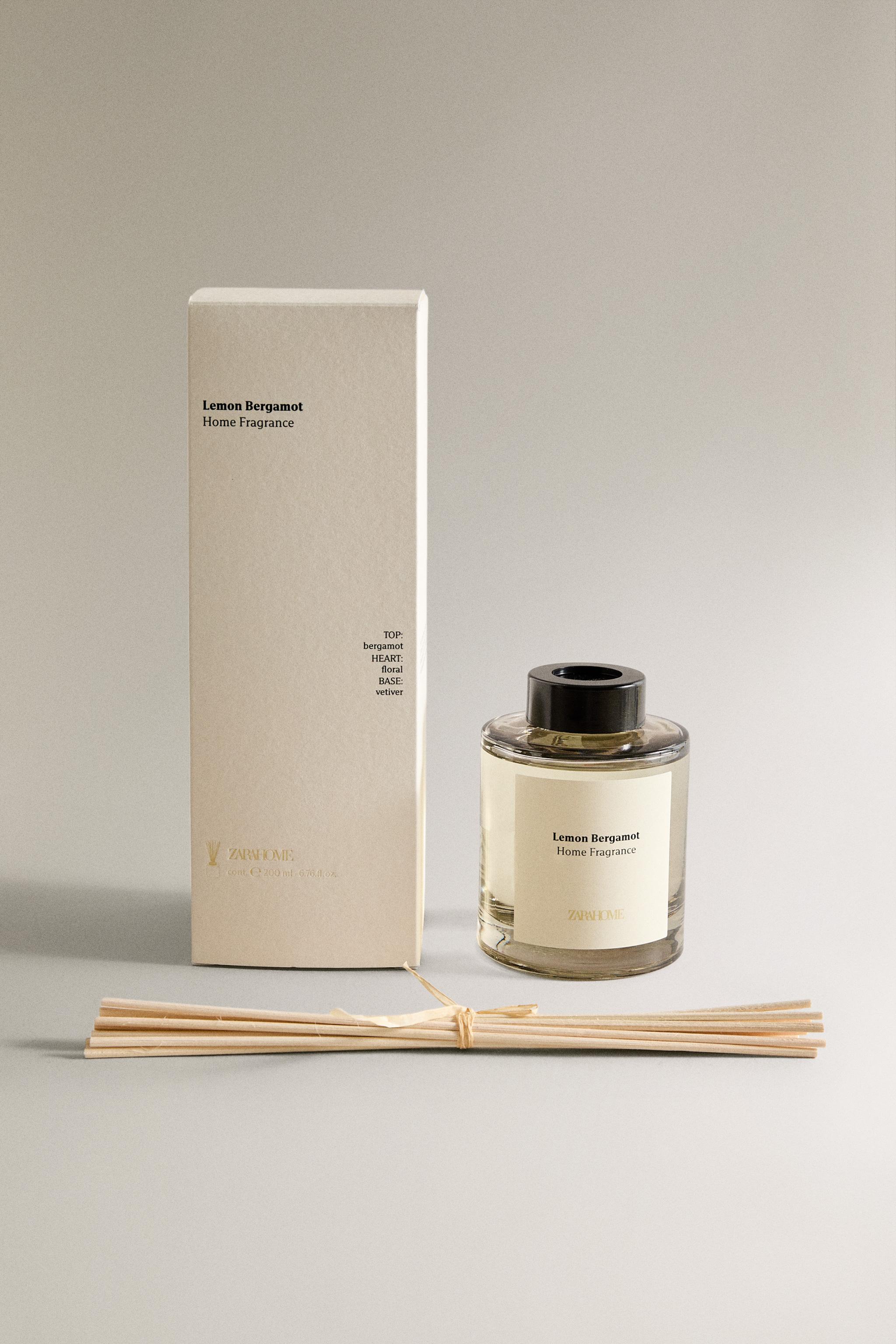 (200 ML) LEMON BERGAMOT REED DIFFUSERS — white
