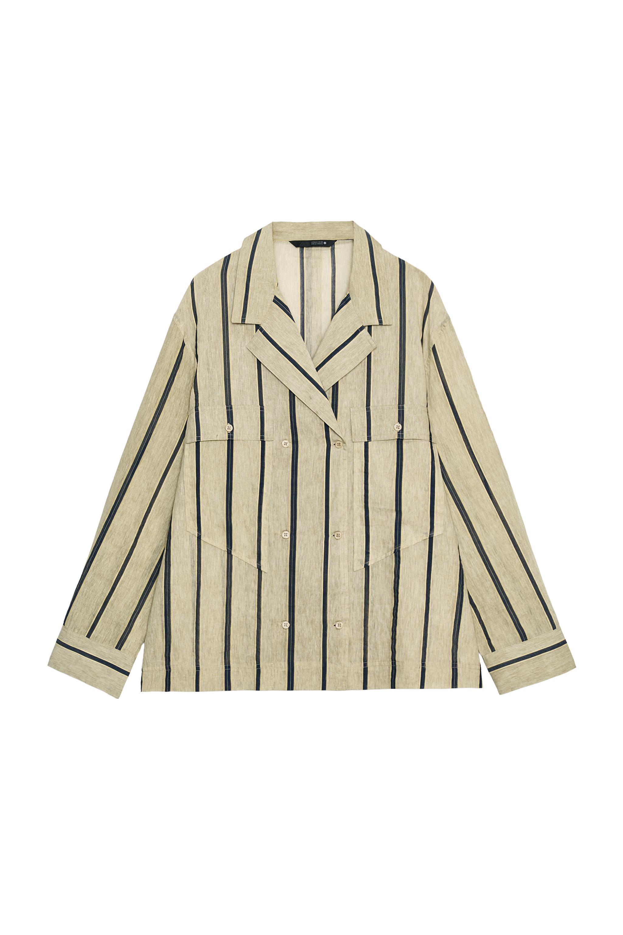 CAMISA CRUZADA BOLSILLOS ZW COLLECTION