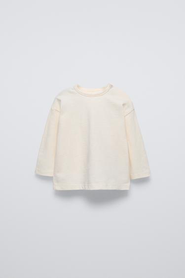 BASIC T-SHIRT - Light ecru by Zara