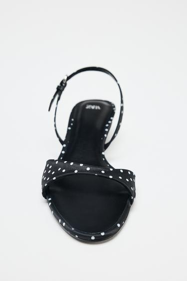 POLKA DOT HIGH-HEEL SANDALS - Black by Zara - Image 3