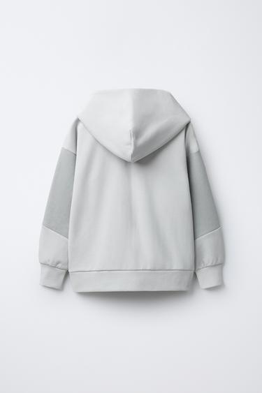 SWEAT ZIPPÉ INSCRIPTION SPORT - Écru de Zara - Image 1
