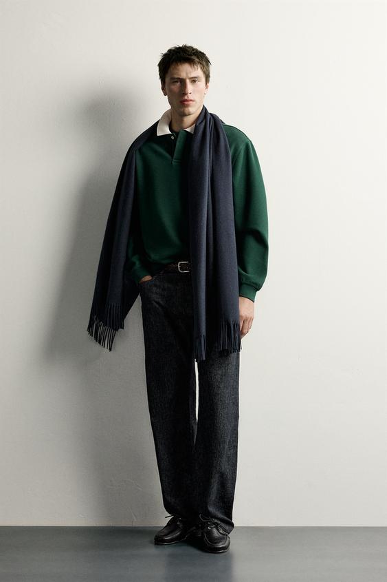 POLO PIQUÉ RAYAS RELAXED FIT - Botella de Zara - Imagen 0