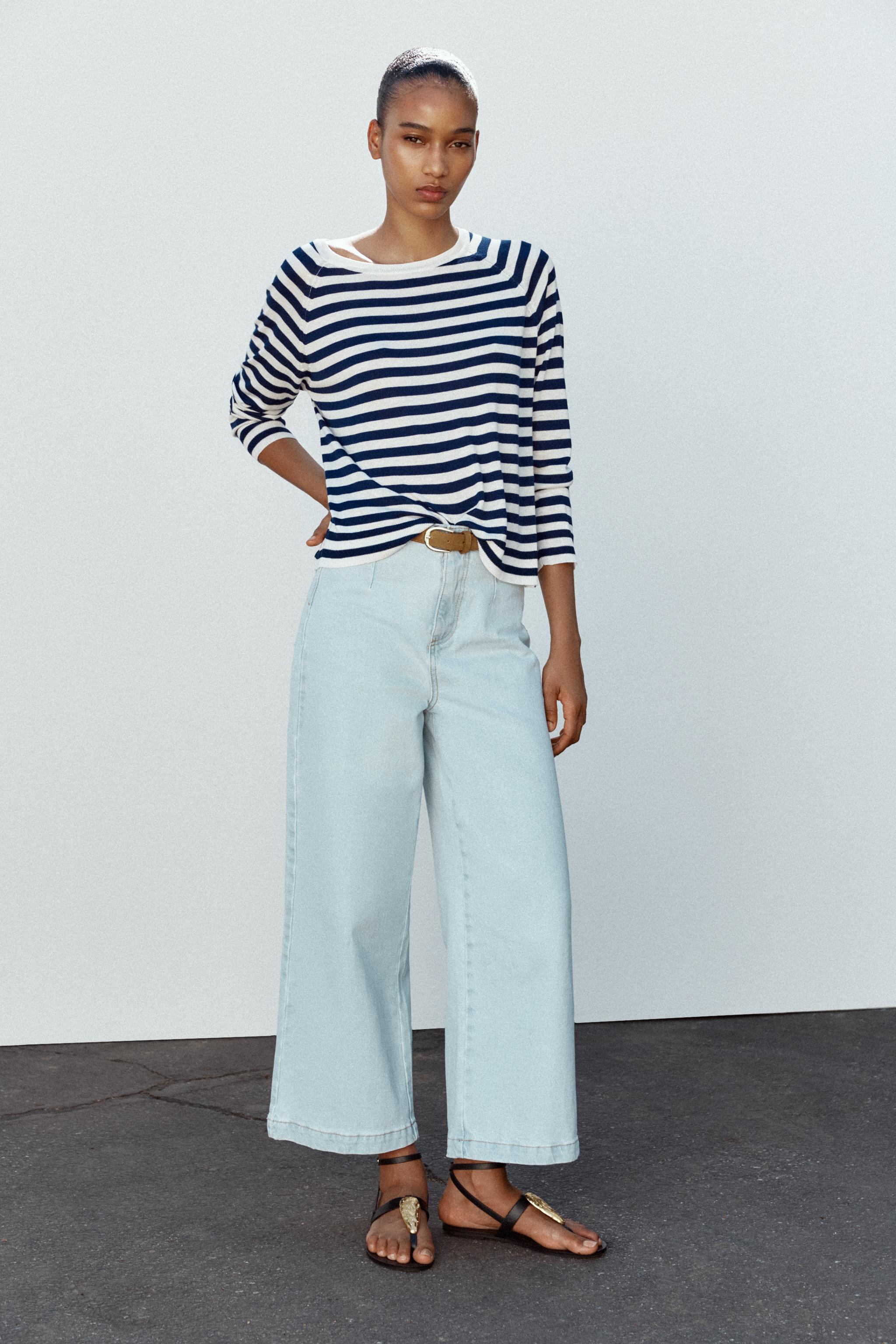 牛仔褲及踝牛仔褲| ZARA 香港特別行政區