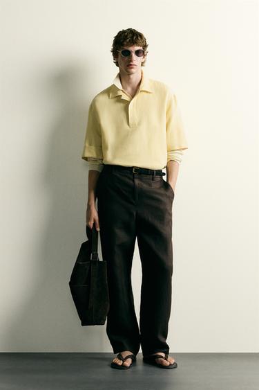 CAMISA POLO ALGODÓN - LINO - Lima de Zara - Imagen 0
